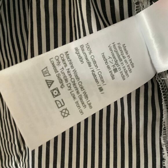 J.Crew Maximalist Striped Ruffle Cotton Twee Work Preppy Button Down Bow Shirt 6 - Picture 4 of 12